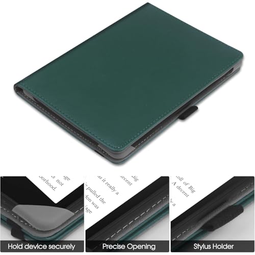HGWALP Universal Ständer Hülle für 6-7 Zoll eReader,Premium PU Leder Ständer Cover mit Handschlaufe Kompatibel mit Allen 6 6.8 7 Kindle Paperwhite/Colorsoft/Kobo/Tolino/Pocketbook/Sony eReader-MT