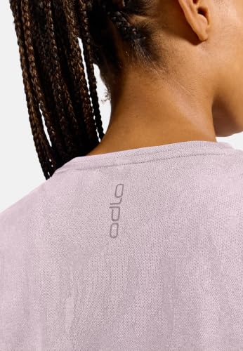 Maillot de course Odlo Zeroweight Chill-Tec ventilé rose