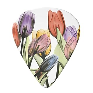 Tulip Scape Lot de 6 médiators pour guitare acoustique, guitare électrique, basse, ukulélé – fins, moyens et épais. - Les Beatles, Paul McCartney, John Lennon, RIngo Starr, George Harrison Tulip Scape Lot de 6 médiators pour guitare acoustique, guitare électrique, basse, ukulélé – fins, moyens et épais. – Image 3