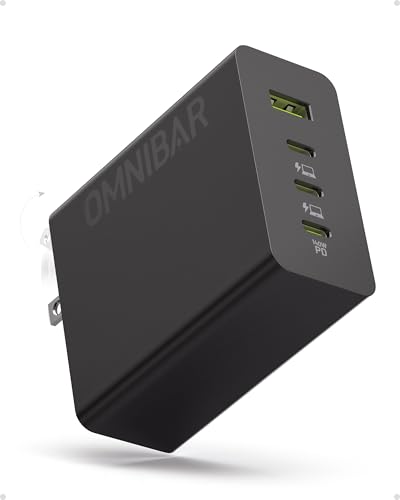 Image of 140W USB C Charger Block with USB C to Lightning Cable (6FT /Soft Silicone /Lime Green) for iPhone 14 /13 /12 /11, 4-Port GaN Laptop Fast Charger Power Adapter for MacBook iPhone 17 /16 /15 Samsung S25 /S24