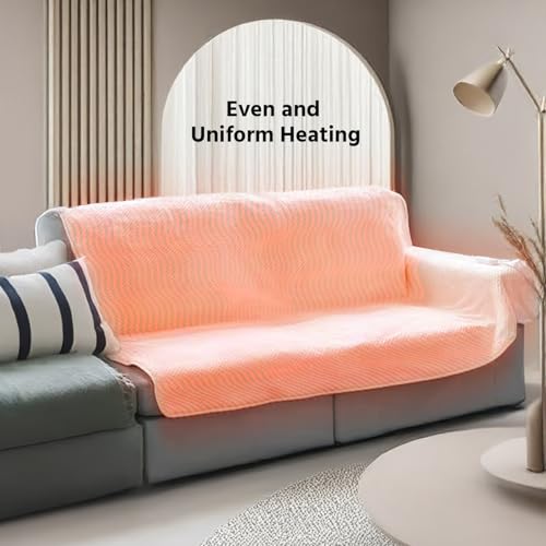 Image of Lifelong AGK Electric Under Blanket for Double Bed (180 x 140 cm) | Soft Fleece | Safe Heating Blanket Bed Warmer | 1-9 Temp & 1-9 hrs Timer | Detachable & Washable | Heats After You Sleep /Sit Over It