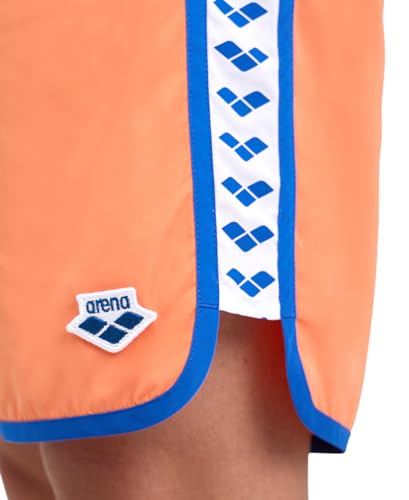 Image of Arena Men's Icons Team Stripe Beach Short Boxers Swimming Bermuda with Mesh Inner Brief, Back Pocket, Pool Beach Vacation