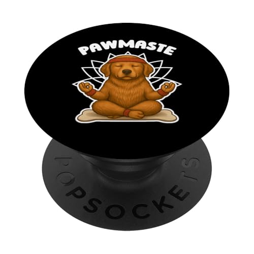 Pawmaste de yoga divertido para meditar, para hombres, mujeres y niños PopSockets PopGrip Adhesivo