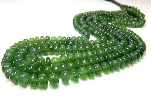 Vesuvianite perles de 9x4.7 mm lisses pour fabriquer vos bijoux d'été et colliers bohèmes
