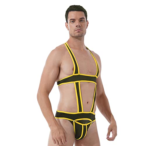 Men's Jockstrap Wrestling Singlet Buckle Pouch Leotard Underwear Harness Bodysuit Jumpsuits3