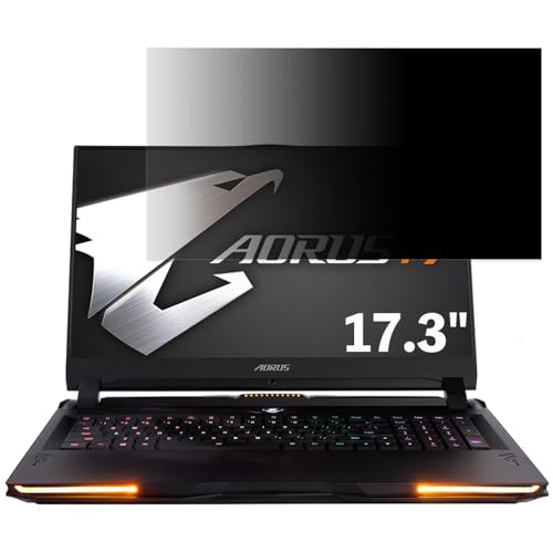 GIGABYTE AORUS 17 17.3インチ 対応 覗き見防止 フィルター プライバシーフィルター パソコンPC モニター 液晶保護フィルム ブルーライトカット 反射防止 パソコン セキュリティーのぞき見防止 両面使用可能 反射防止 着脱簡単