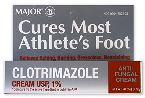Major Pharmaceuticals Clotrimazole Cream 1% Tube, 28.35 Gram