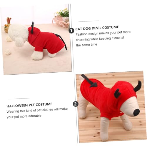 Disfraz Diablo XL para Perro con Capucha POPETPOP miniatura 5