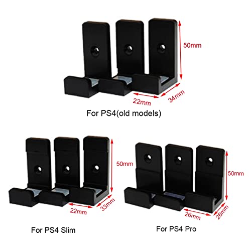 Onyehn Wall Mount Holder(Carbon Fiber) On Wall For Ps4 Slim Console With Screws Mount Behind Tv For Ps4 Accessories (Ps4 Slim) #TOP4