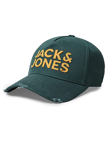 Buy JACK & JONES Men's Cotton Baseball Cap with Adjustable Back Closure | Unisex Cap Forest Night at Amazon.in - Image 4