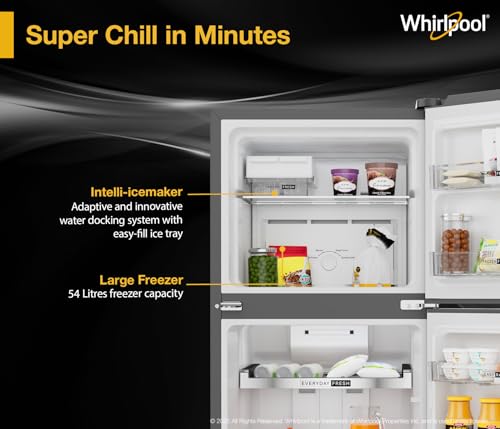 Image of Whirlpool 235 L 3 Star Frost-free inverter Double Door Refrigerator (IF INV 278 LUNAR STEEL(3S) CONV-Y, 2026 Model)