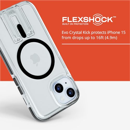 Coque antichoc iPhone 15 Plus tech21 pour éviter les bris d'écran et chutes de 4,9m - 4