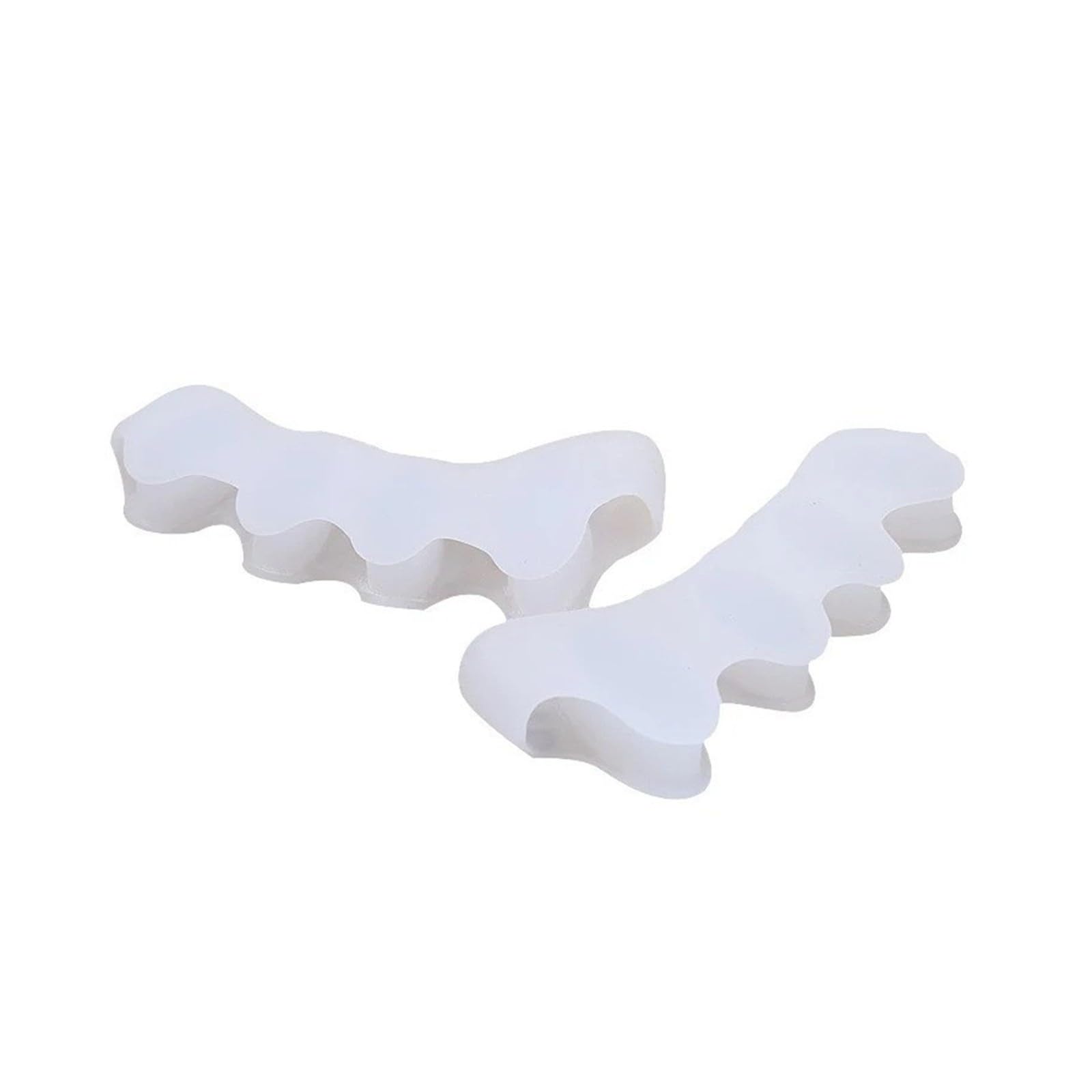 Silicone Toe Separator Stretcher Bunion Protector Finger Pain Relief Foot Care 5 Colors(MUDE)