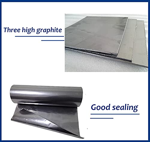 Hoog-pure flexibele grafietbladfolie grafietfilm Anti hoge temperatuur pakking, dik 0,02~5mm,1mm*200mm*250mm - Image 6