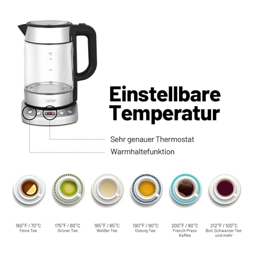 Tetera eléctrica Lauben EK17GS 1.7 L 2200W ajustable miniatura 3