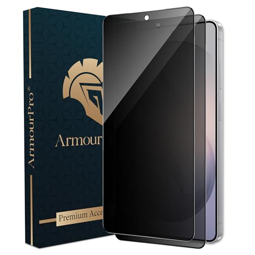 Image of ArmourPro Anti-Spy Privacy Tempered Glass for Samsung Galaxy S26 Ultra - Anti Peeping Screen Protector, Edge to Edge Full Coverage, 9H Hardness, Easy Installation Kit | Pack of 2