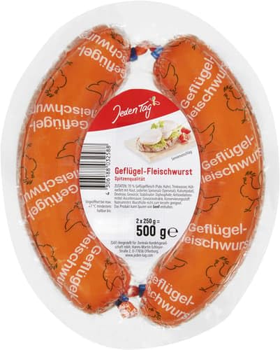 Jeden Tag Geflügel-Fleischwurst (0.5 kg)