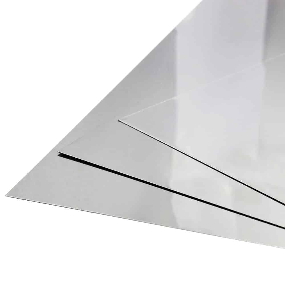 The Mesh Company Magnetic Stainless Steel Sheet 430 | Premium SS430 Sheet Metal in Various Thicknesses (0.5mm - 2.5mm) (1.2mm Thick 500 x 500mm Sheet)