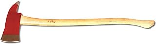 Nupla 6 lb. Pick Head Fire Axe with 28 inch Hickory Wood Handle - Perfect for Firefighters and Emergency Personnel