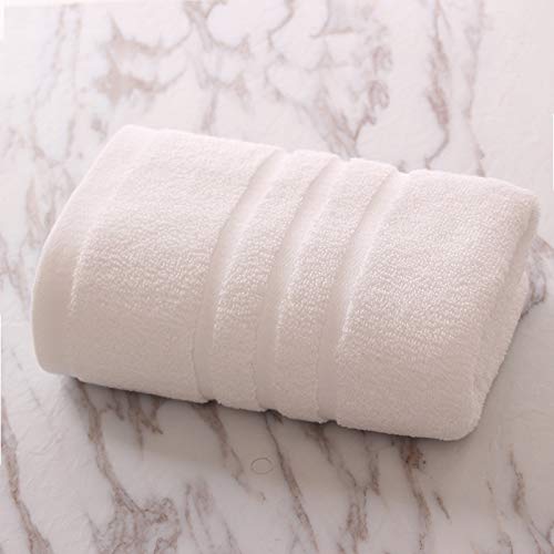 Toalla de 4 piezas blanca para hogar y baño con tejido absorbente y suave de uso diario