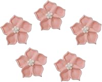 Vista 1 de O'Creme Flor de azúcar glaseado real de 1-1/4 pulgadas, para decoración de pasteles, decoraciones para pasteles, adornos para cupcakes, cumpleaños