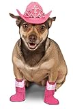 Rubie's Dog Costume Pink Cowgirl Boot Cuff Set
