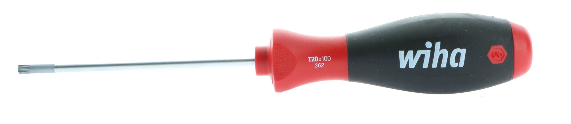 Wiha 36278 Torx Screwdriver with SoftFinish Handle, T20 x 100mm