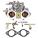 Flynsu (2pcs) 2 Barrel Carburetor 19600.060 Replacement for Weber 45 DCOE 45mm Side Draft Twin Choke Carb Replacement for Datsun 240 260 280Z 510