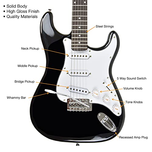 image for Master Play 39 Inch Electric Guitar,For Kids/beginner With Complete St