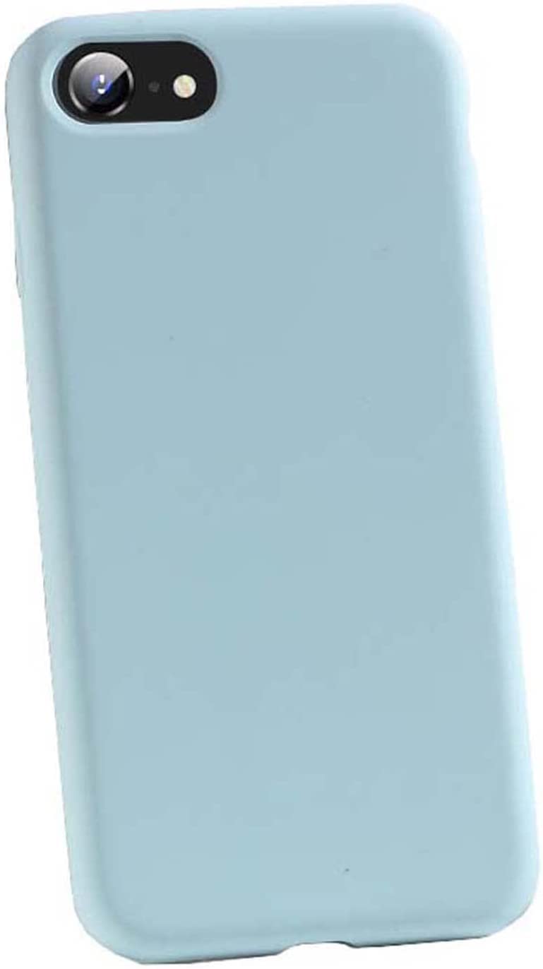 Coque iPhone SE 2022 bleu ciel silicone souple pour vos déplacements