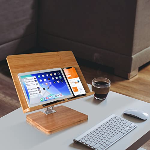 Wishacc Cookbook Stand, Foldable Cookbook Holder, Recipe Book Stand Holder With Clips (15.4 X 11 Inches) #TOP7