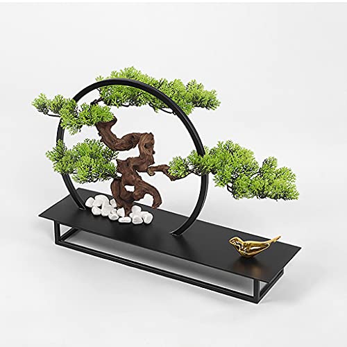Artificial Trees Artificial Tree Bonsai Simulated Welcome Pine Potted Plant Metal Welding Frame Bird Decoration Living… - Afbeelding 5