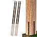 Price comparison product image Post Buddy Pack of 4 Easy Fence Post Repair Kit (to Fix 2 Broken Wood Posts), Quick and Simple to Install, Effective, Durable Steel Stakes