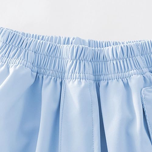 Beessbest Girls' Cargo Pants Elastic Waist Jogger Sweatpants Soft Active Athletic Kids Joggers with Pockets 6-16 Years3