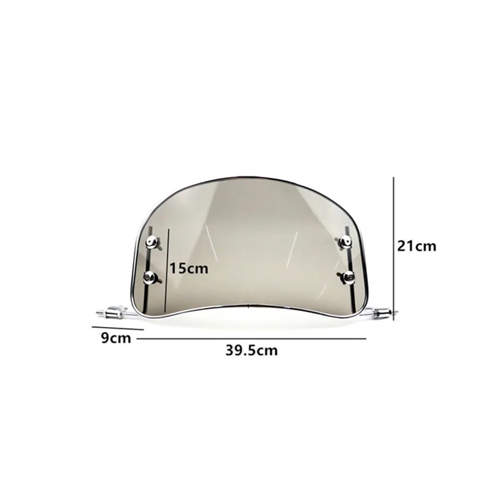 D'écran Déflecteurs Moto Déflecteur De Vent Avant De Pare-Brise De Moto Universel, Accessoires Modifiés pour Déflecteur De Vent De Pare-Brise De Moto
