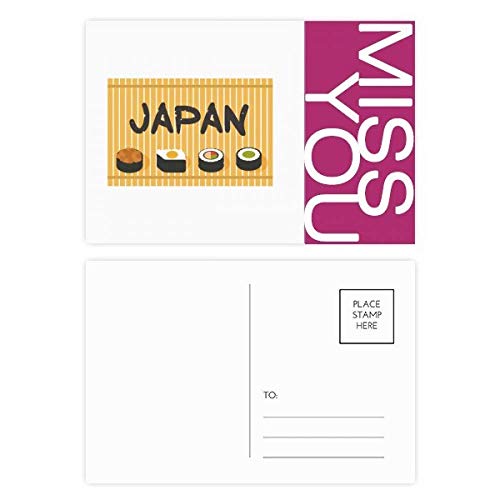 Cartes postales gastronomie japonaise DIYthinker, cadeau idéal 20 pièces
