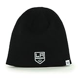 47 Los Angeles Kings Black Skull Cap - NHL Cuffless Winter Knit Toque Beanie Hat