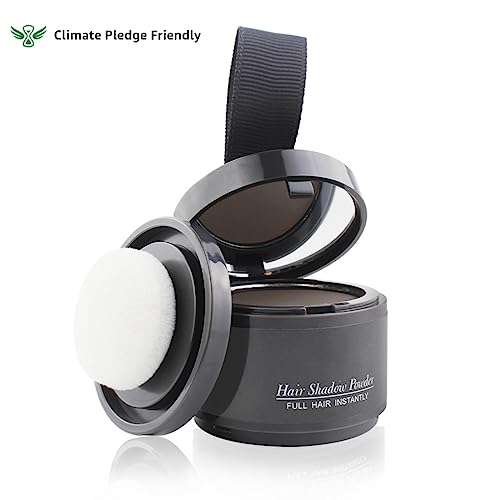 Sovoncare Instantly Hairline Powder, Hairline Shadow Gray Hair Coverage Touch Up Hair Powder For Thinning Hair For Women Hair Root Touch Up Powder Hair Root Cover Up Conceals Hair Loss Thin Hair Cover Powder Gray #TOP1
