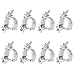 GBGS 8 Pack O-Clamp 2 Inch Lighting Mount for Stage Lighting Moving Head Light Par Light Spotlight Aluminum Alloy Finish Heavy Duty 220 Pound