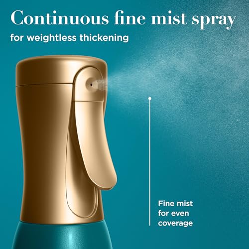 Image of OGX ProGrowth + Peptide Serum Mist, Heat Protectant Spray Instantly Thickens Hair Root to Tip While Protecting from Breakage for Visibly Thicker, Fuller Hair, 6.5 fl. oz