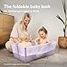 Stokke Flexi Bath X-Large, White - 31.5 x 15.7 x 9.4 in - Best for Infants & Toddlers - Lightweight, Foldable & Easy to Store - Convenient to Use at Home or Traveling