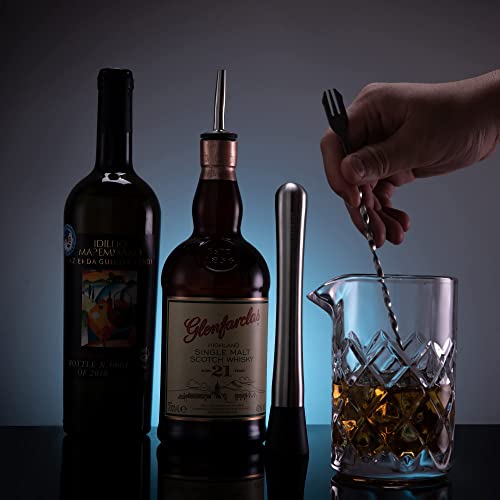 Kitessensu Muddler And Bar Spoon, 8 Inch Stainless Steel Muddler For Cocktails, Excellent Choice For Mojitos, Caipirinhas, Fruits, Herbs, Spices Based Drinks #TOP7