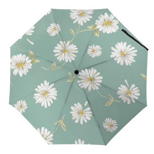 Parapluie pliant automatique compact coccinelle colorée pour femme et homme