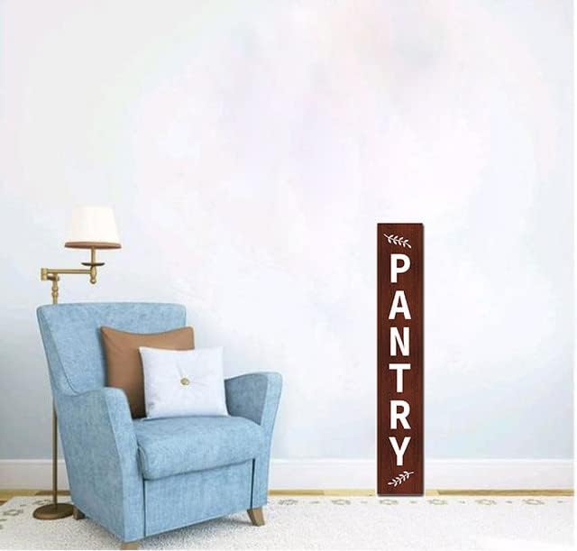 Miniatura 4 de KPSheng Letrero vertical de despensa para pared, decoración de despensa de 8 x 48 pulgadas, letrero de metal grande para colgar cualquier cocina,