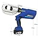 16-400mm² Hydraulic Crimping Pliers Rechargeable EZ-400 Crimping Tool Electric Hydraulic Clamp Pliers Tool with 12 Dies for Crimping of Copper Aluminum Terminals
