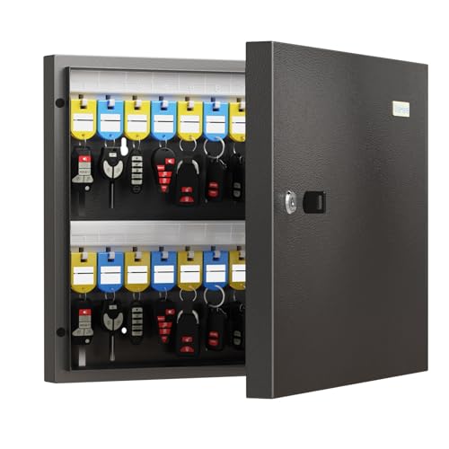 DiDiHere 48 Key Cabinet Organizer, Key Lock Box, Key Safe