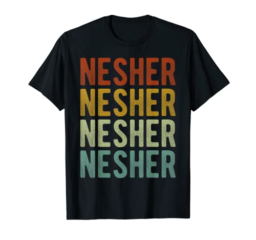 Photo de Nesher City Israël Rétro T-Shirt