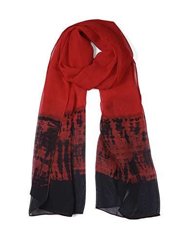 uxcell Long Chiffon Lightweight Scarf Gradient Color Beach Wrap Scarf Spring Summer for Women