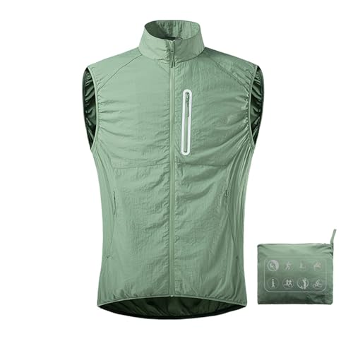 Chaleco de pesca y trabajo impermeable unisex plegable para montañismo y running