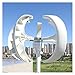 Wind Turbine Generator Home 3000W Vertical Axis Wind Turbine Generator 3KW 12V 24V 48V with MPPT Controller Small Low Noise Windmill for Streetlights With Mppt Controller For Home Use ( Color : White
